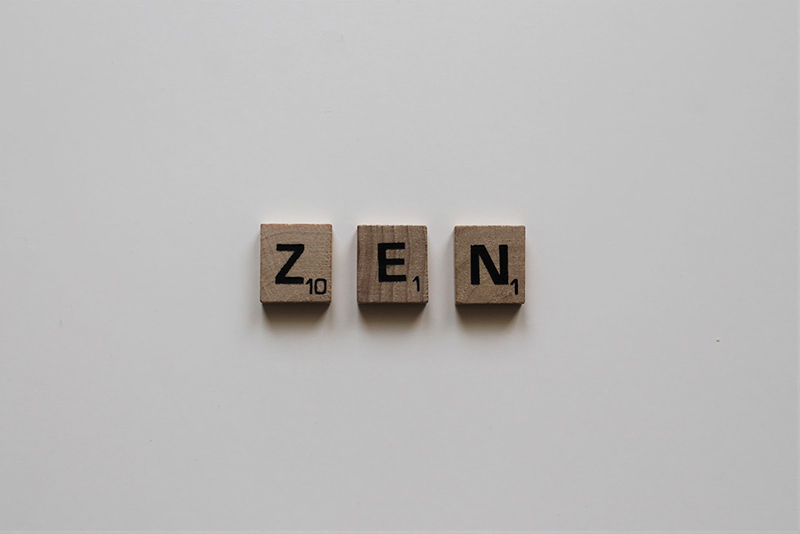 Zen word from the Scrabble game