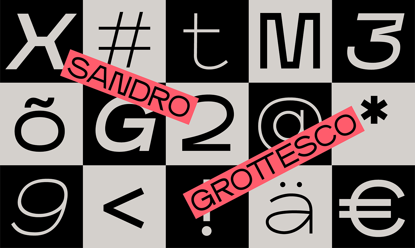 Sandro Grotesco Font Design by Supernulla