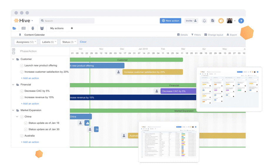 Hive interface screenshot