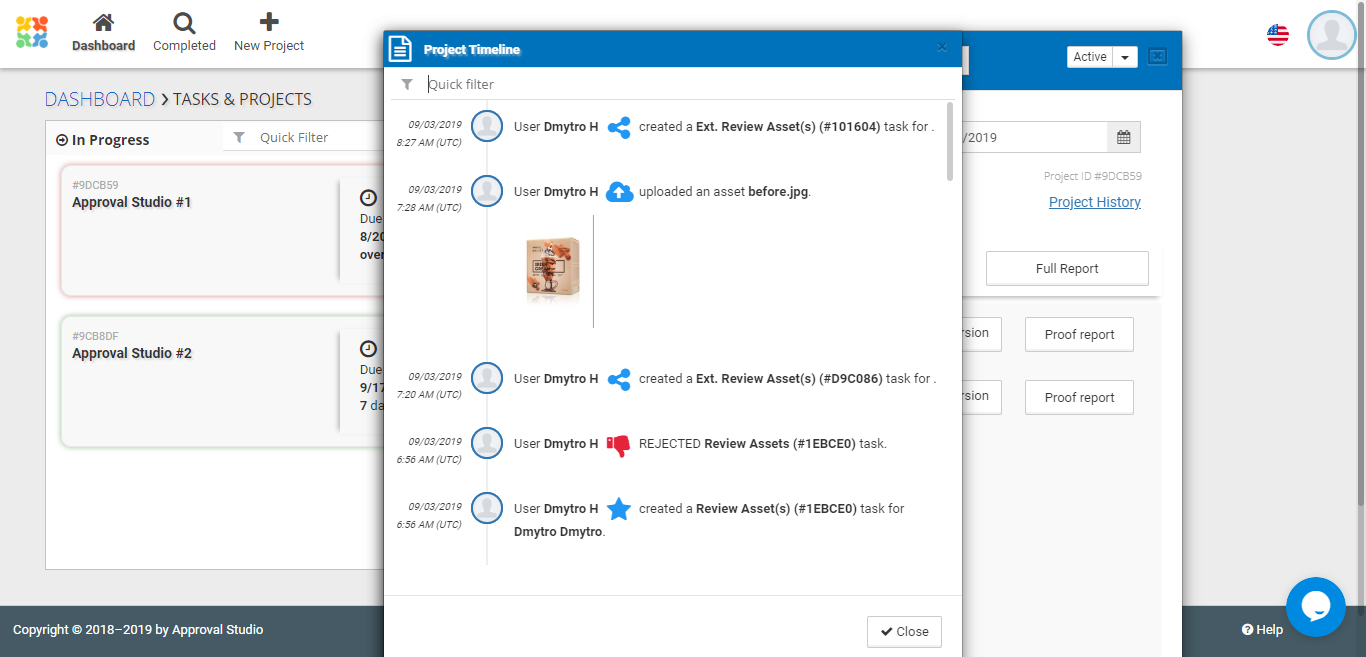 Approval Studio dashboard screenshot