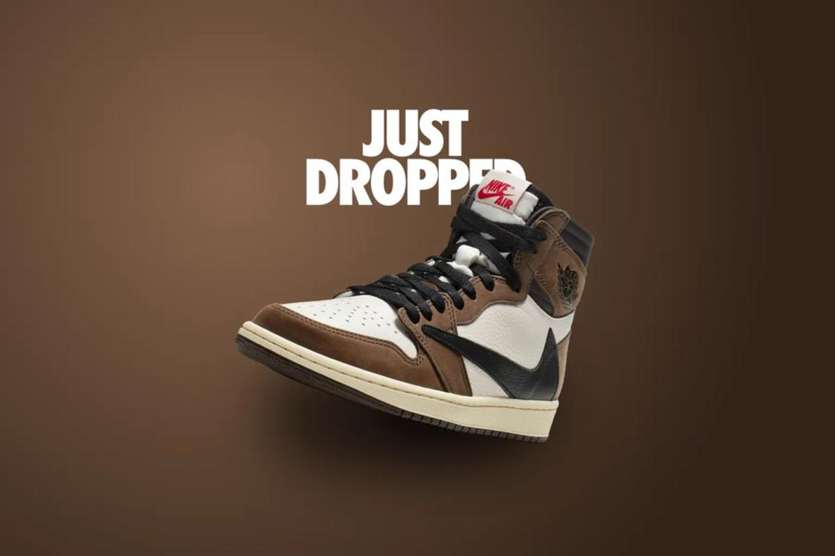 Nike Jordan sneakers with a design touch of Travis Scott