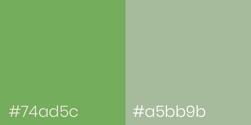 Asparagus Green and Spring Rain color examples