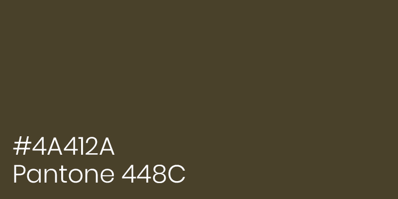 Pantone 448C color example