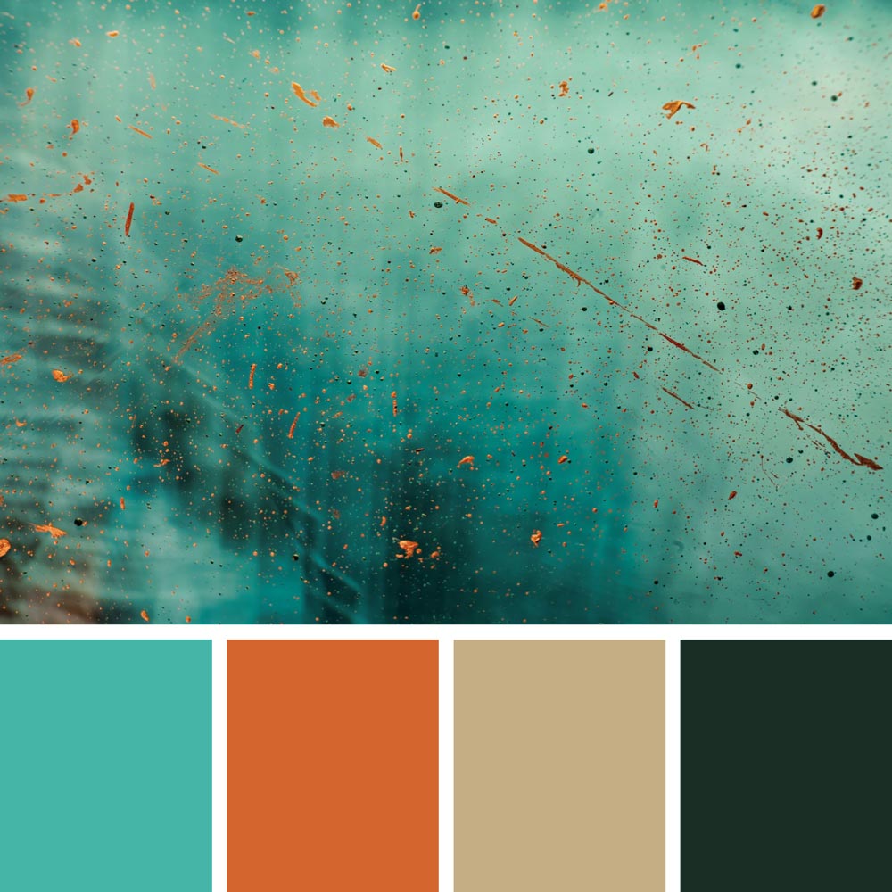 Pantone 'Dusty Turquoise'.  Kleurenpaletten, Kleurenpalet, Kleuren