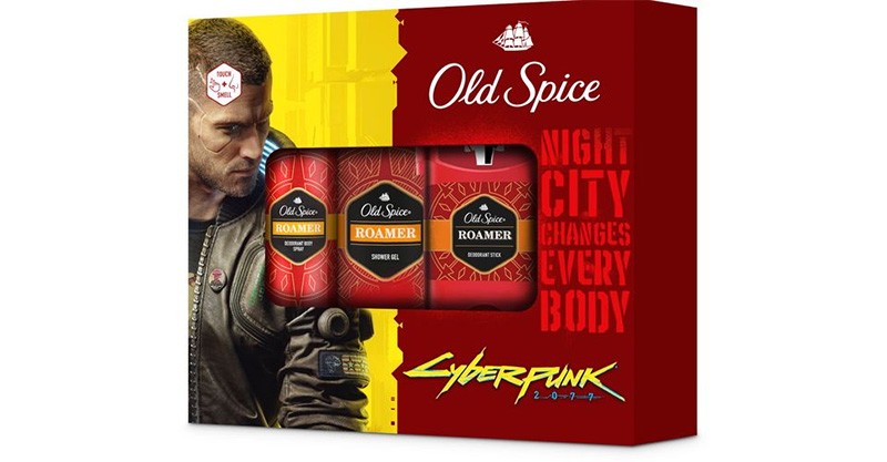 Cyberpunk and Old Spice collaboration package