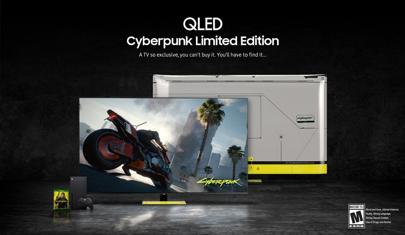 Cyberpunk QLED TV