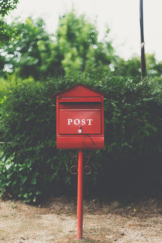 Red mailbox