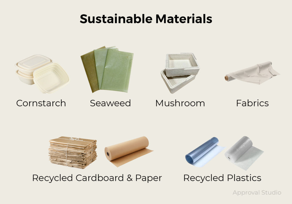 Sustainable deals packaging materials