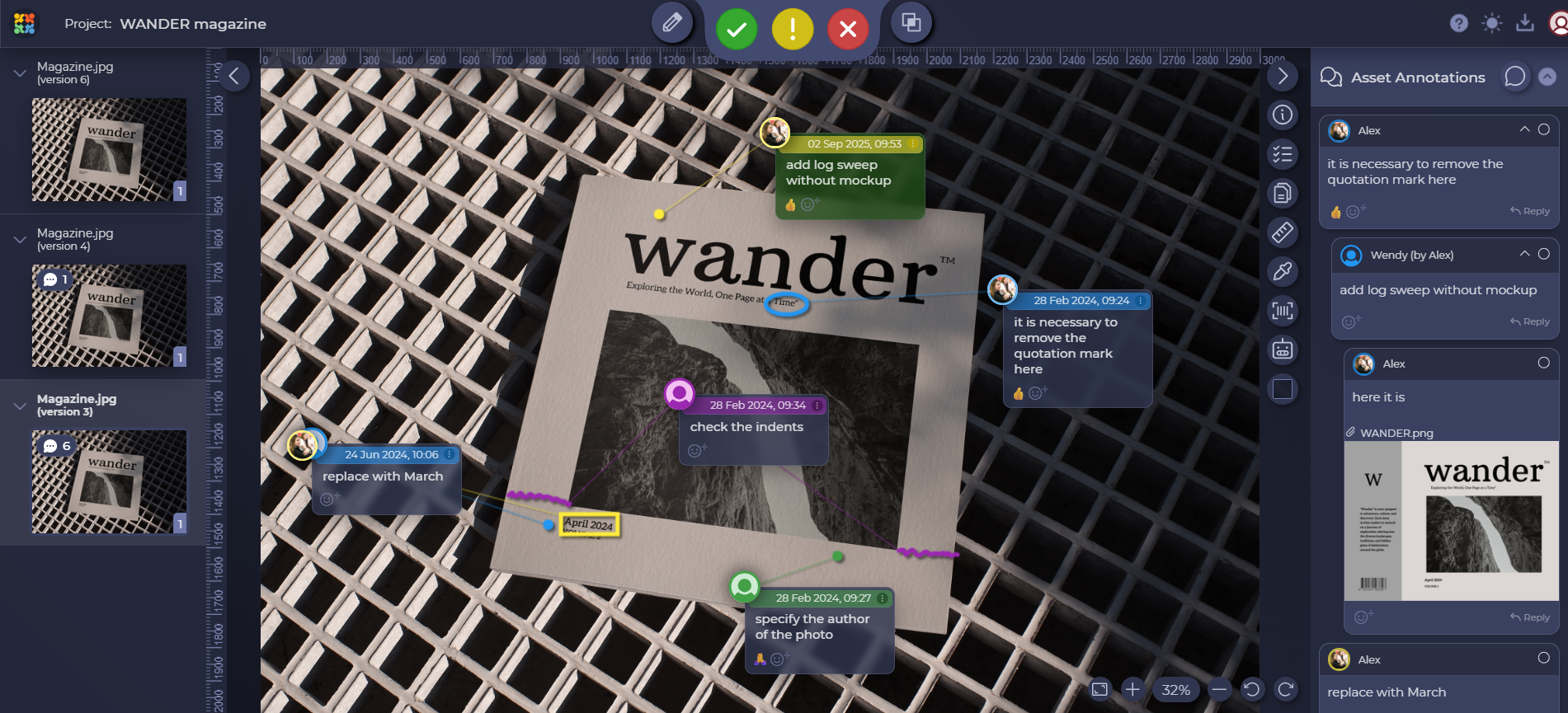 herramienta de revisión de estudios para la aprobación