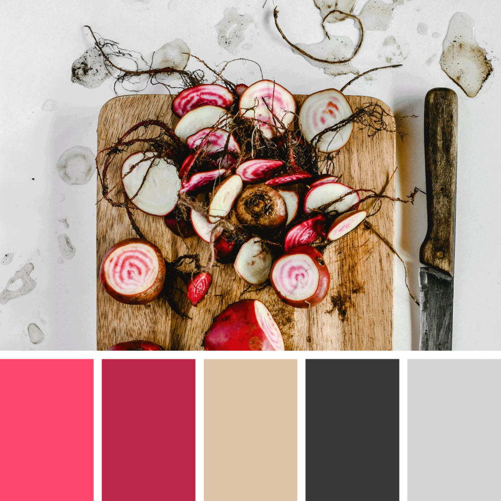 Design with the Pantone Color of the Year with 6 Viva Magenta color palettes