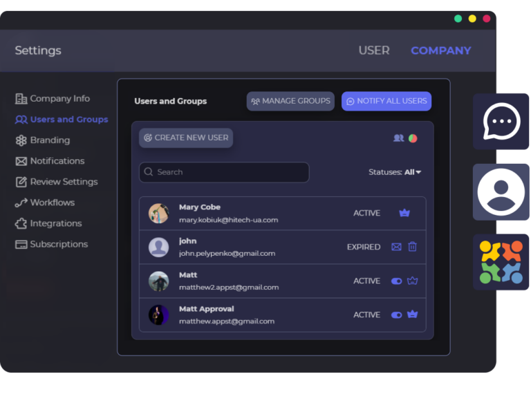 The best user management for your creative team | Approval Studio