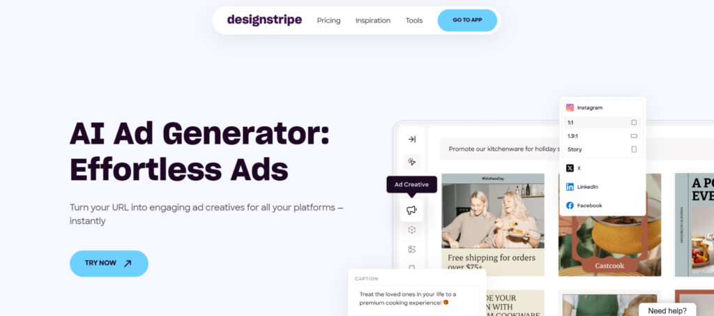 Designstripe homepage screen screenshot