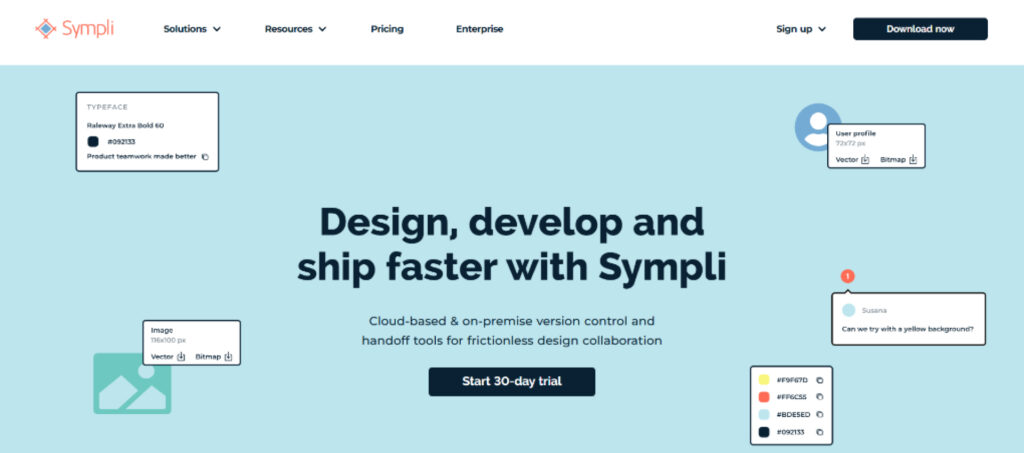 Sympli homepage screen screenshot