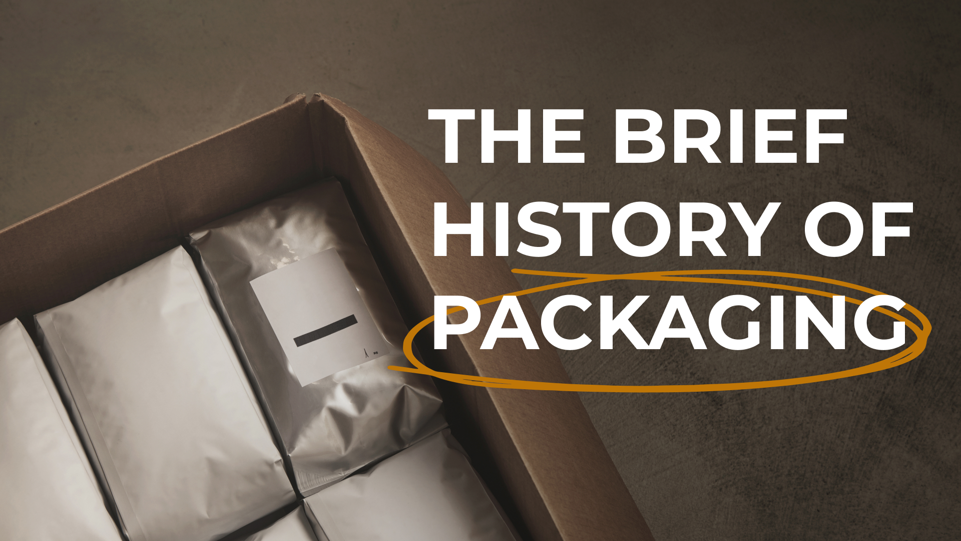 a banner picture of the history for packaging article