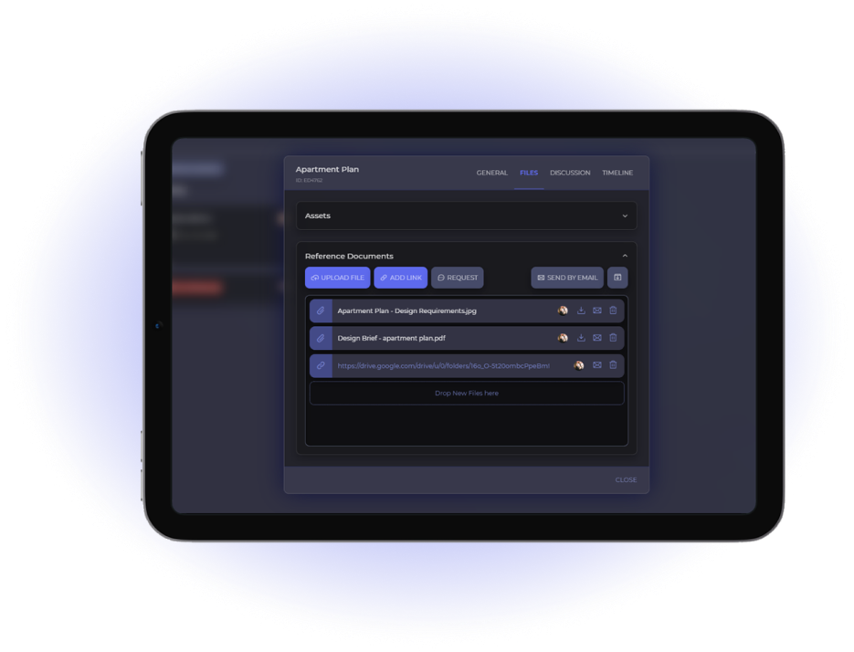 Upload reference files in a variety of formats