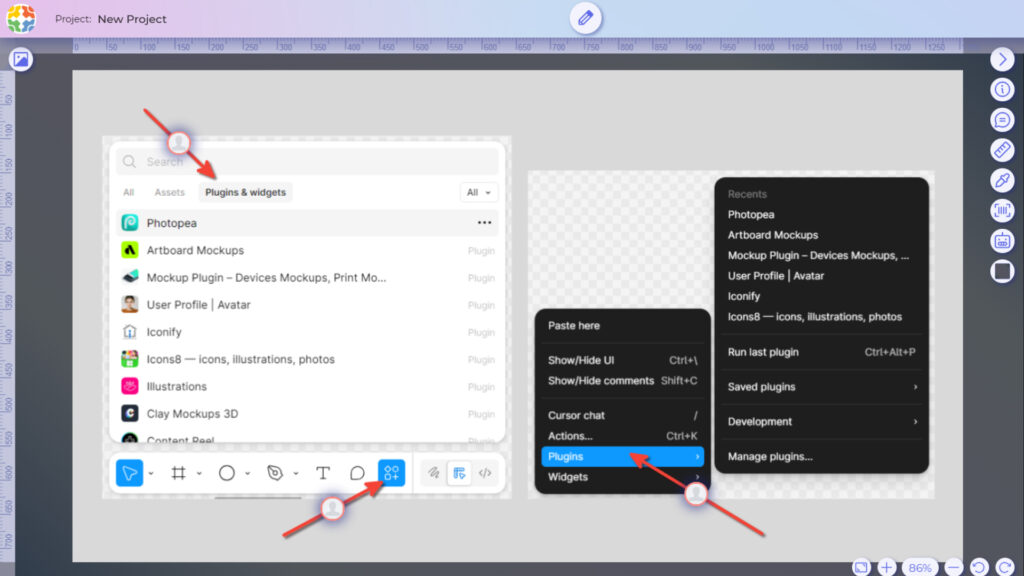 the guide to installing Figma plugins