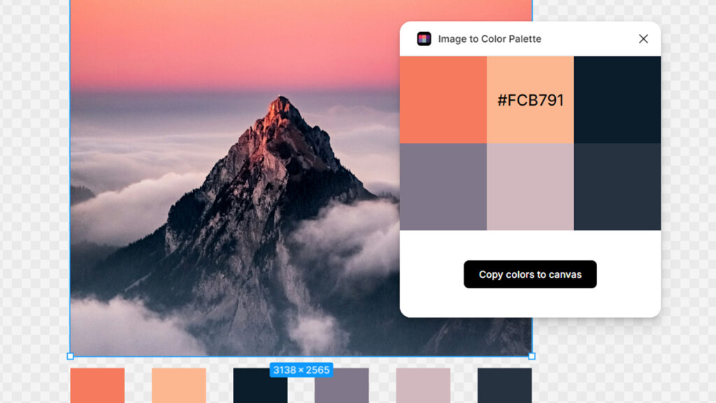 Image to Palette plugin illustration
