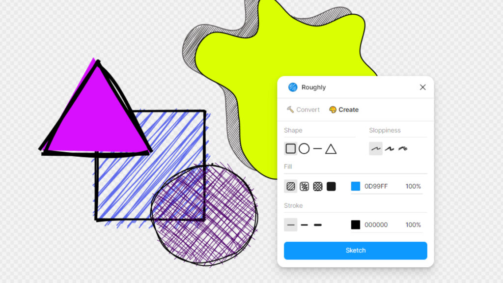Roughly plugin illustration
