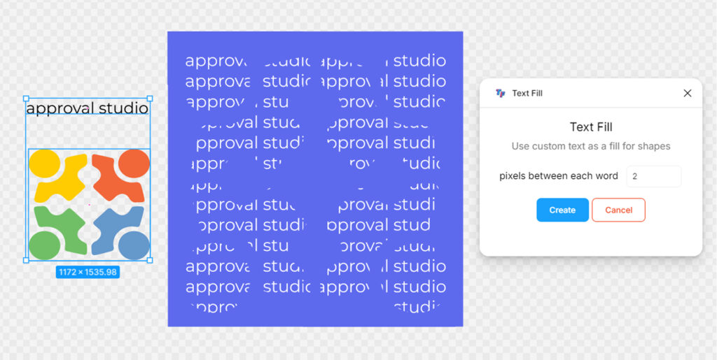 Text Fill plugin illustration