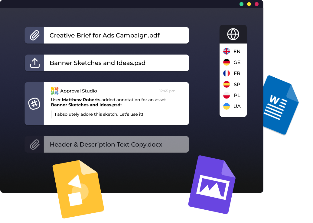 Multi-Language Interface in Design Review | Approval Studio