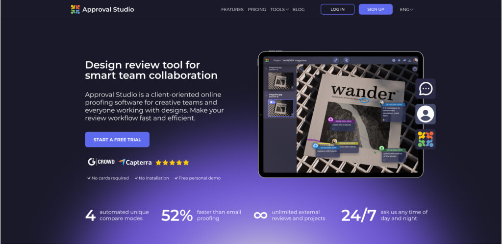 approval studio homepage illustration