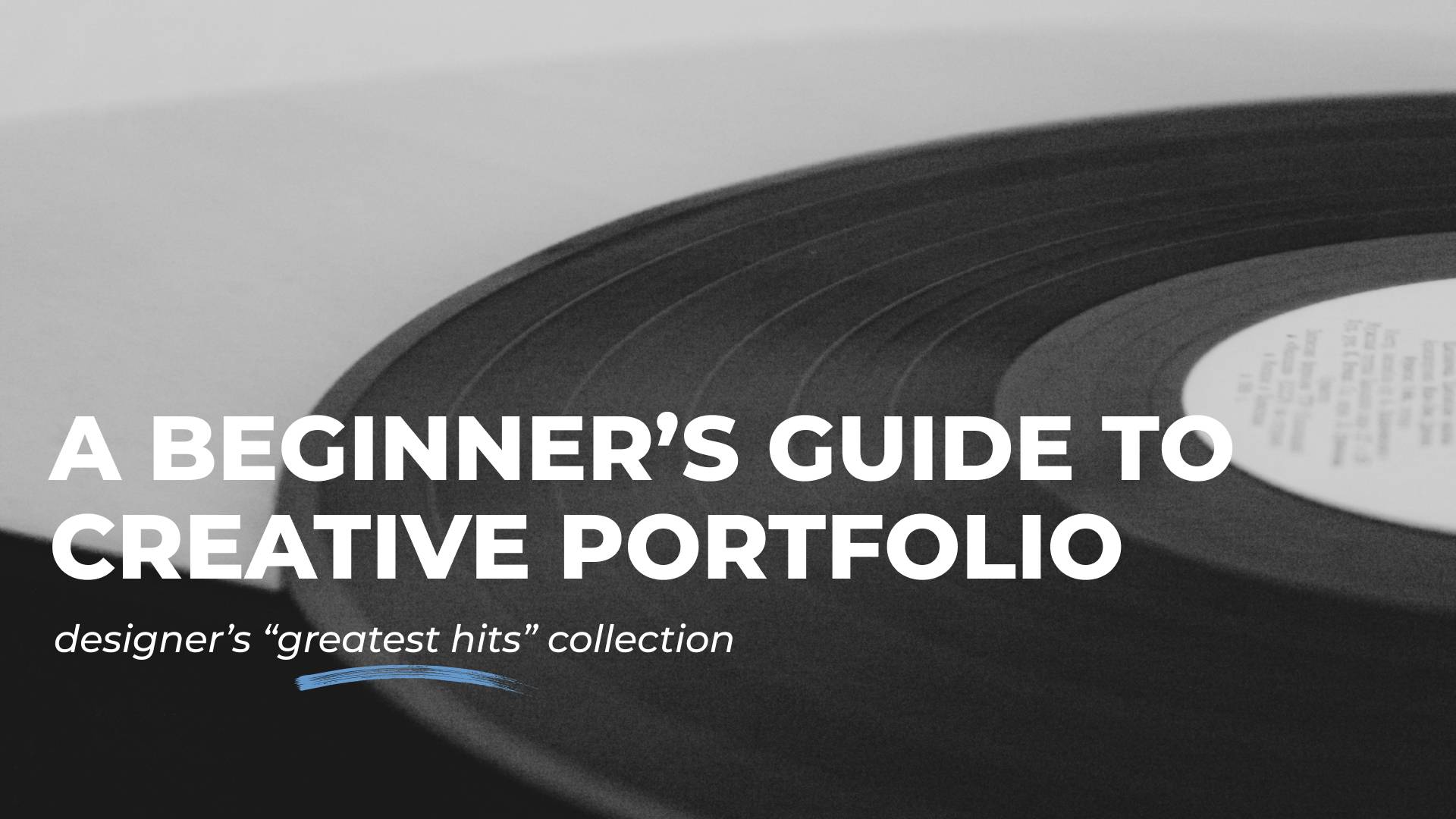 a banner image for the design portfolio article