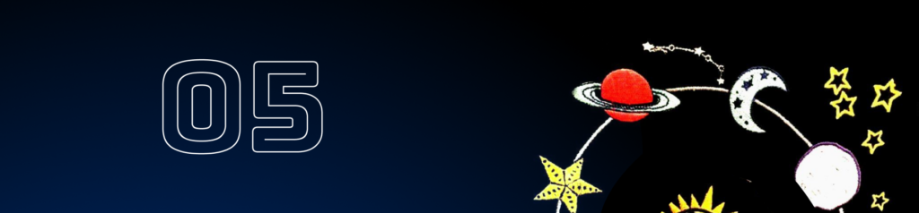 Planet mit spielerischen, emotionalen Doodle-Vibes.