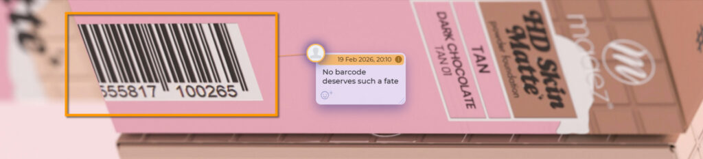 wrong barcode position