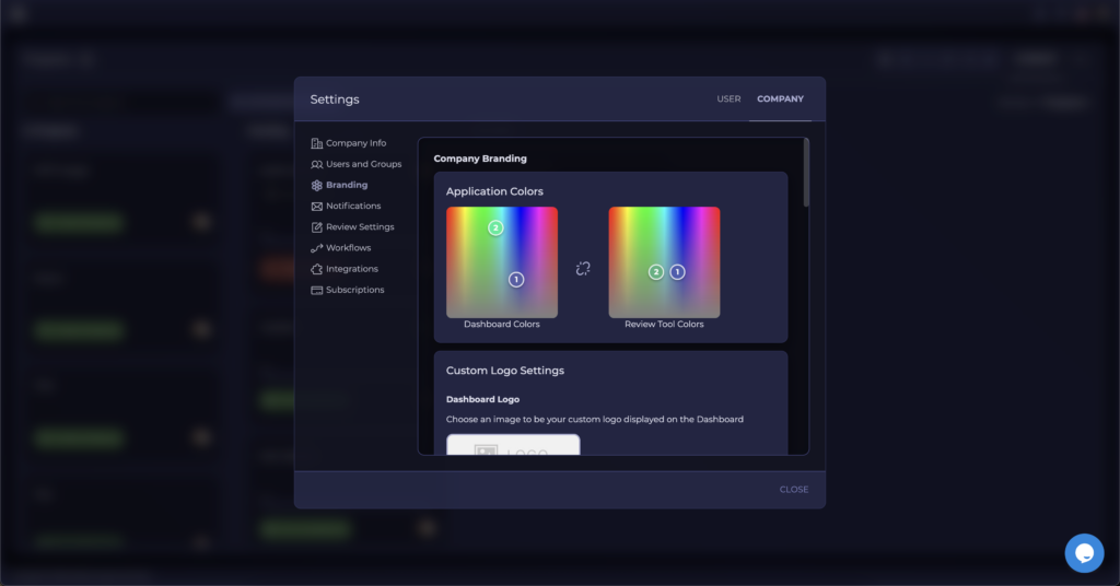 Interface displaying customizable color schemes with multiple theme options.