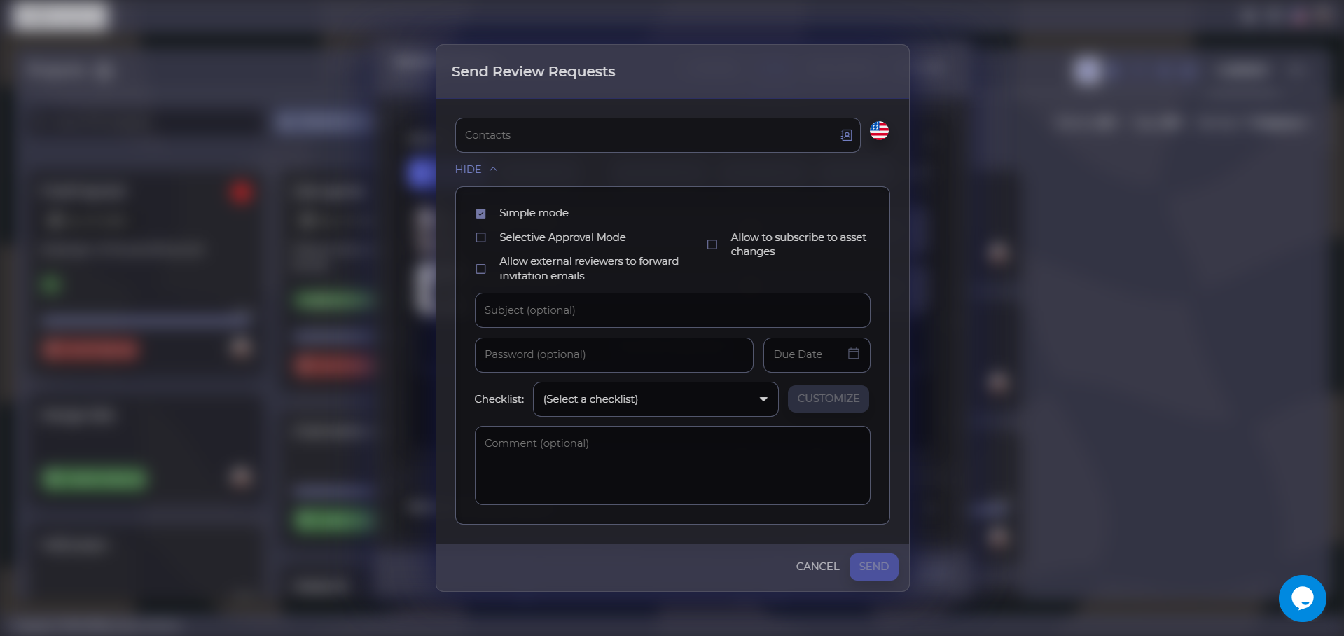 Modo simple activado en