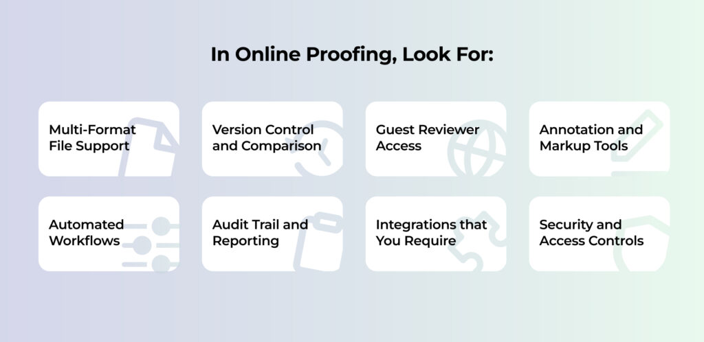 what to look for in a proofing tool