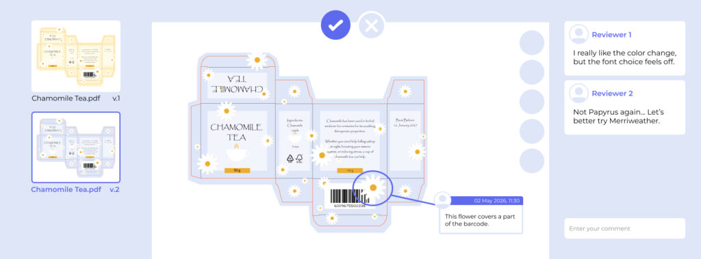 how online proofing looks like