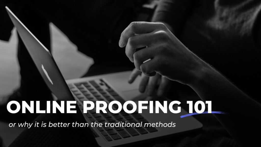 banner image for what is online proofing article