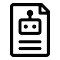 Icon for AI reporting