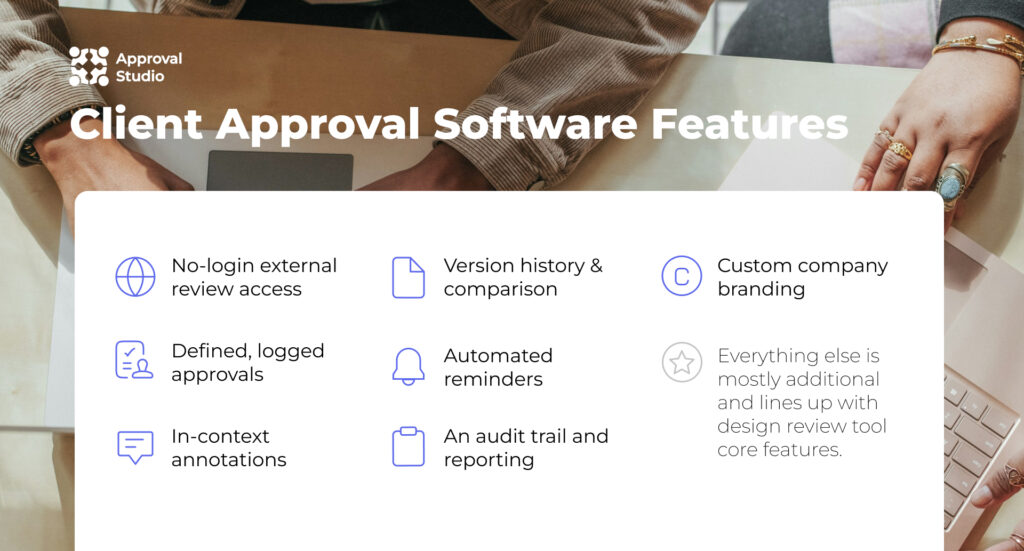 client approval software core features