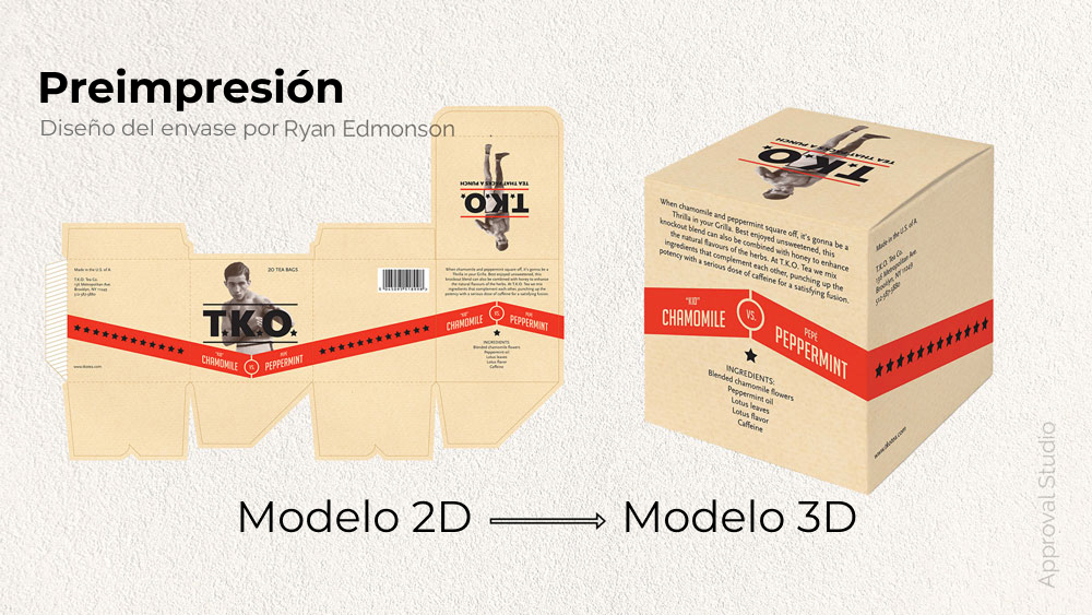 Ejemplo de diseño de empaque por Ryan Edmonson