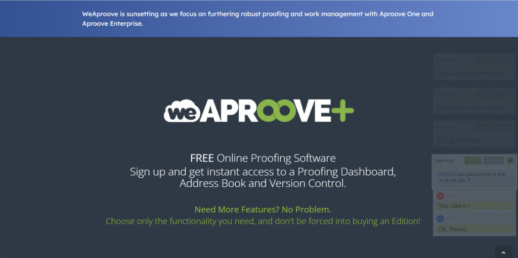 weaproove homepage