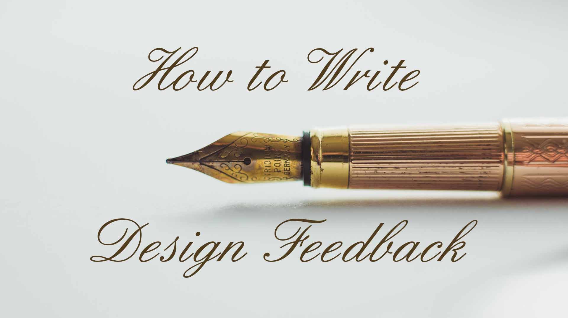 how-write-design-feedback